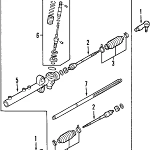 Steering Gear Housing - Mazda (NE51-32-126)