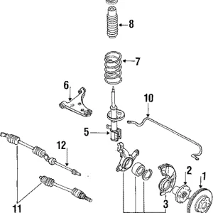 Front Hub - Mazda (GJ55-33-060A)