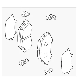 Brake Pads Front - Mazda (GCYD-33-28ZE)