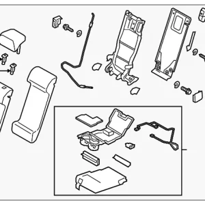 Seat Back Assembly - Mazda (KRA3-57-270-02)