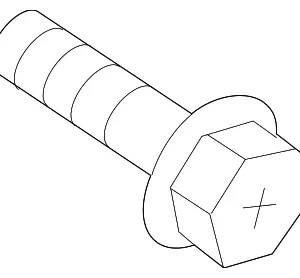 Movable Glass Bolt - Mazda (9YA0-2A-610)