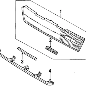 Grille - Mazda (HF75-50-710A)