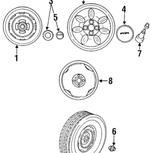 Hub Cap - Mazda (NA01-37-190A)