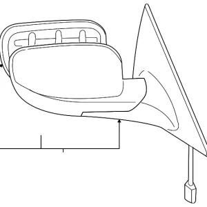 Mirror Assembly - Mazda (FE01-69-120G-01)