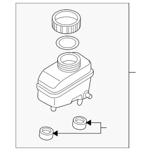 Master Cylinder Reservoir - Mazda (FE01-43-55Z)