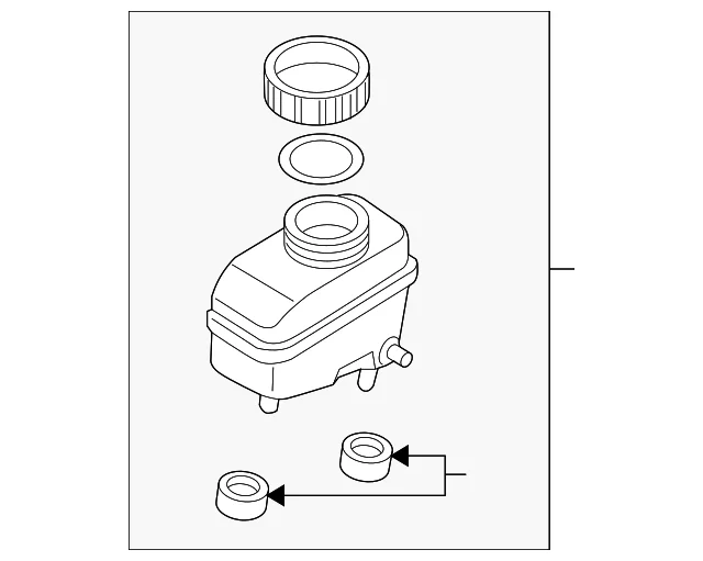 Master Cylinder Reservoir - Mazda (FE01-43-55ZA)
