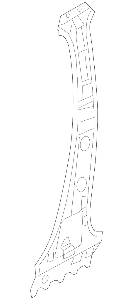 Inner Center Pillar - Mazda (KB7W-71-080A)