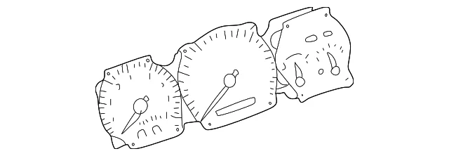 Gauge Cluster - Mazda (GG2C-55-476A)