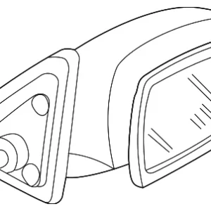 Mirror Assembly - Mazda (BJ0E-69-120B)
