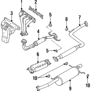 Catalytic Converter - Mazda (FS49-20-600)