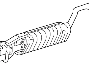 Exhaust Muffler - Mazda (1F21-40-500)