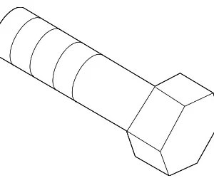 Guide Channel Lower Bolt - Mazda (9979-60-610)