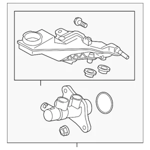 Master Cylinder - Mazda (KDY4-43-40ZA)