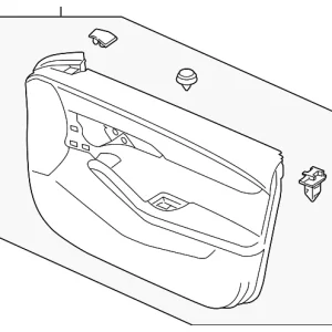 Door Trim Panel - Mazda (BDTT-68-420F-02)
