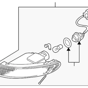 Signal Lamp Assembly - Mazda (TB94-51-350)