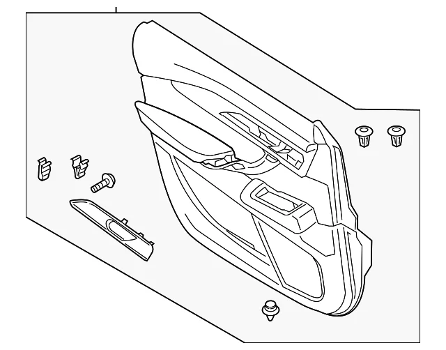 Door Trim Panel - Mazda (TK79-68-450M-02)