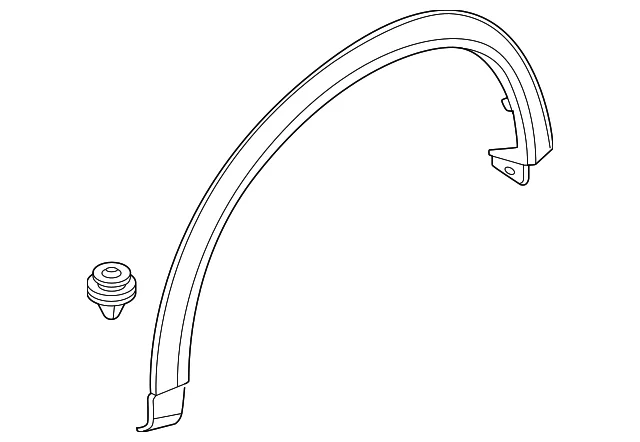 Wheel Opening Molding - Mazda (KJK8-51-RE0A-SY)