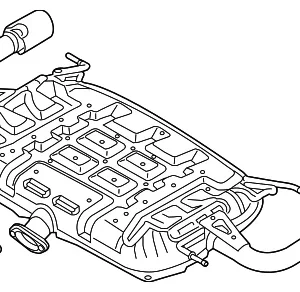 Resonator & Pipe - Mazda (PYE6-40-100A)