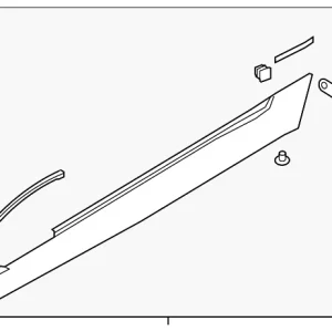 Rocker Molding - Mazda (N244-51-P50B-83)