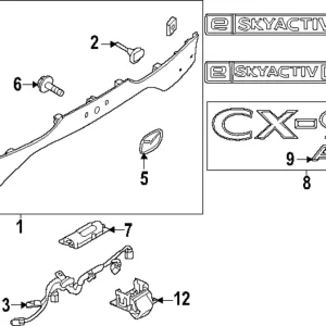 Applique Panel - Mazda (KMV6-50-850A-2V)