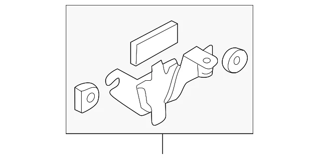 Reservoir Bracket Assembly - Mazda (B25D-32-530D)