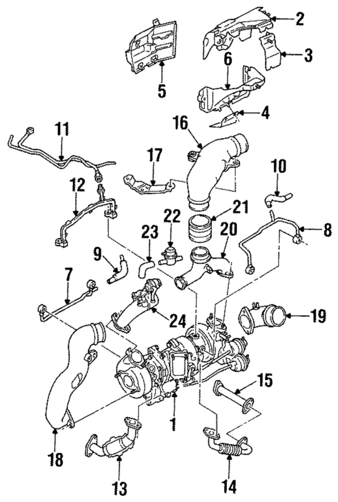 Oil Pipe - Mazda (N3A1-14-260)