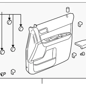 Door Trim Panel - Mazda (ZZCA-68-420-25)