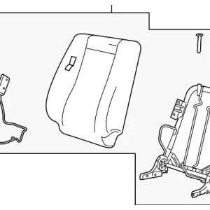 Seat Back Assembly - Mazda (ZZDA-88-180A-04)