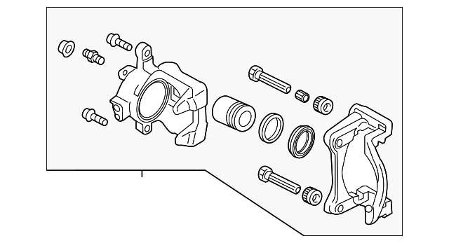 Disc Brake Caliper - Mazda (NAYJ-33-98ZB)