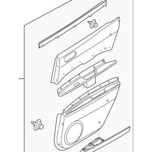 Door Trim Panel - Mazda (EG21-68-530F-02)