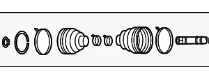 Outer Joint Assembly - Mazda (RD03-22-510)