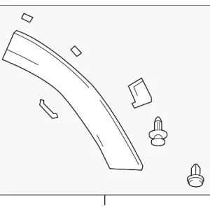 Wheel Opening Molding - Mazda (D10E-51-W50C)
