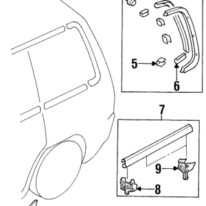 Belt Weather-Strip - Mazda (L001-50-770A)