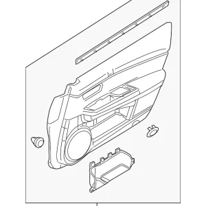 Door Trim Panel - Mazda (GEG1-68-430F-02)