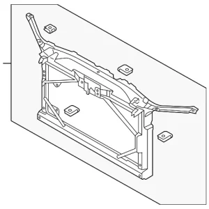 Radiator Support - Mazda (C235-53-110G)