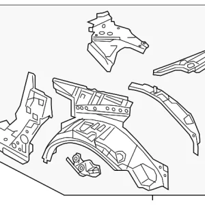 Inner Panel Assembly - Mazda (N2Y8-70-100E)