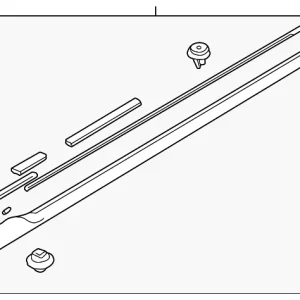 Rocker Molding - Mazda (BN3V-51-P40C-46)