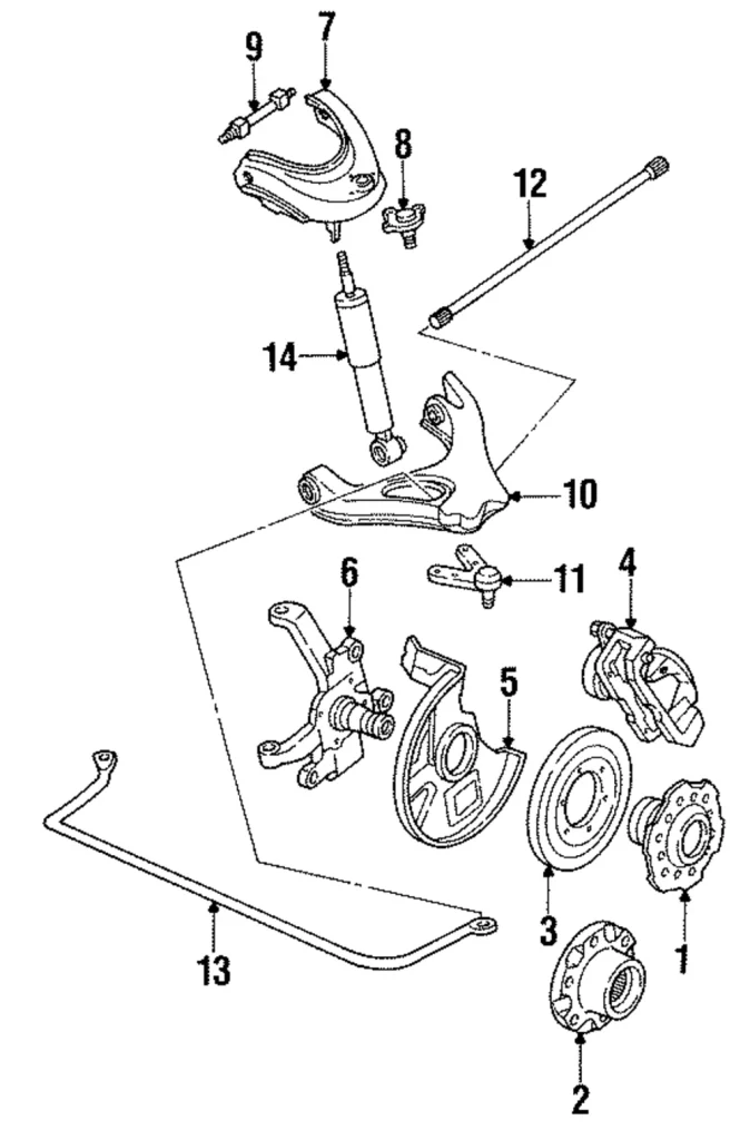Front Hub - Mazda (S231-33-061E)
