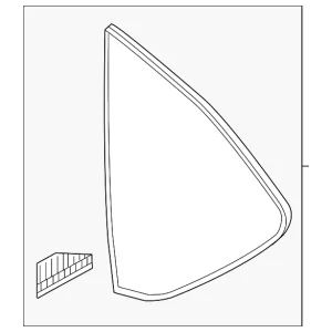 Quarter Glass - Mazda (KD45-62-950A)