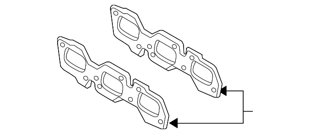 Exhaust Manifold Gasket - Mazda (AJ79-13-460)