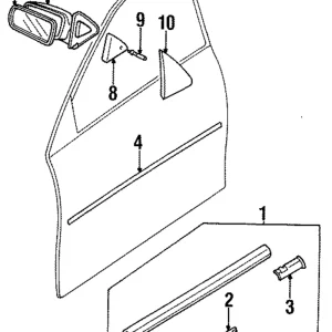 Belt Molding - Mazda (BC1M-50-650)