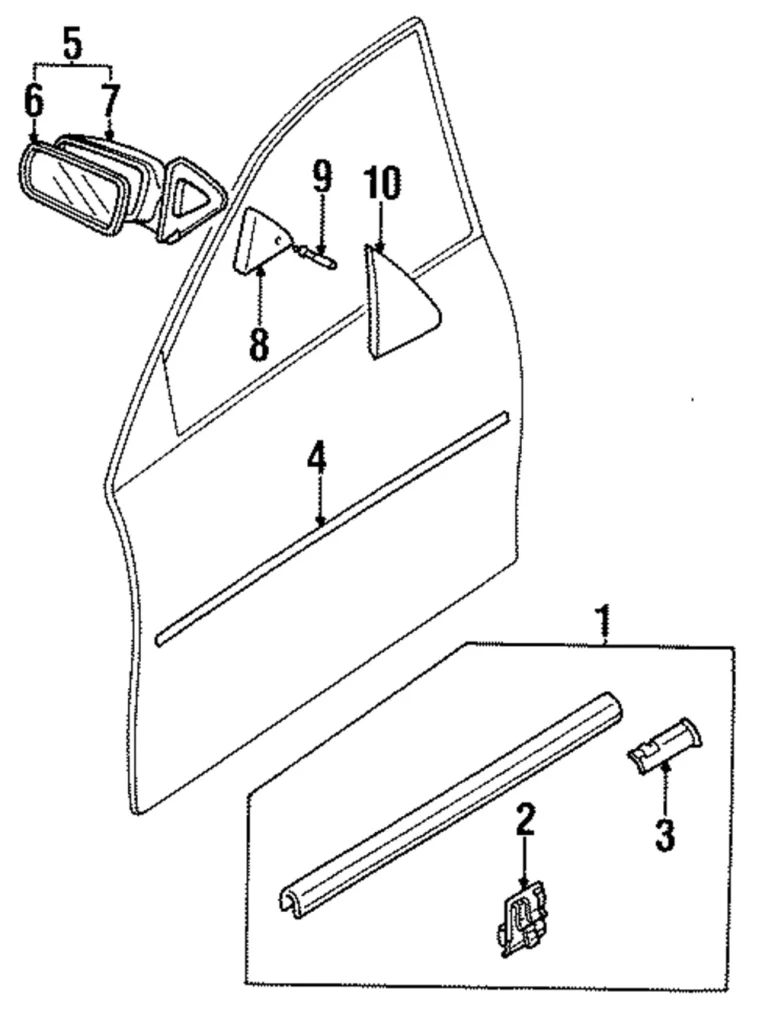 Belt Molding - Mazda (BC1M-50-640)