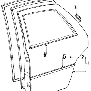 Belt Molding - Mazda (G211-50-660D)