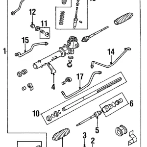 Inner Tie Rod Holder - Mazda (B01A-32-154)