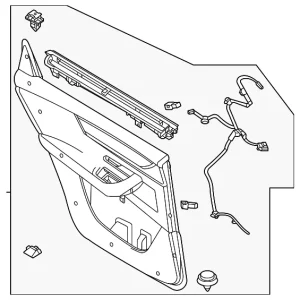 Trim(R) Door Rear - Mazda (KCLL-68-520K-02)