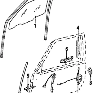 Window Regulator - Mazda (UB39-58-560B)