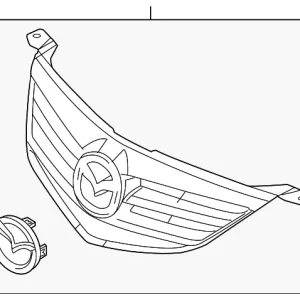 Grille Assembly - Mazda (BN9G-50-710C-33)