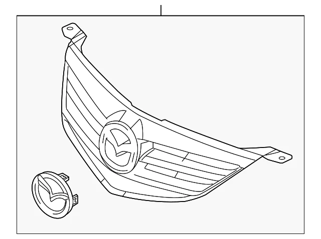 Grille Assembly - Mazda (BN9G-50-710C-01)
