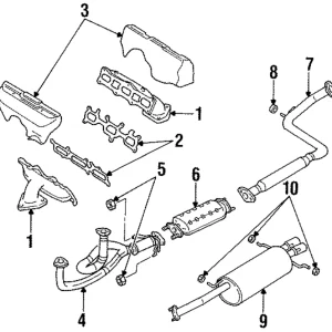 Exhaust Manifold - Mazda (K834-20-55X)