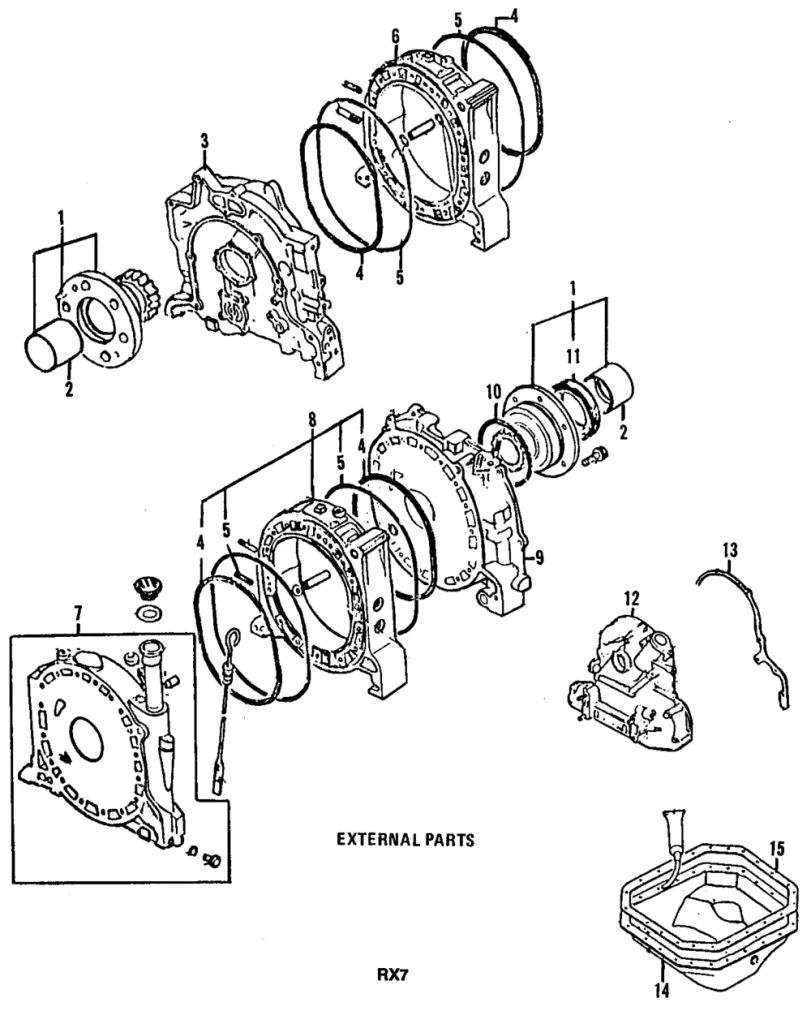Stationary Gear Assembly - Mazda (3743-10-550A)